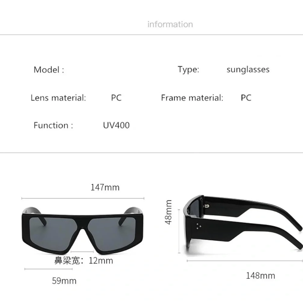 Retro Green hip hop Sunglasses